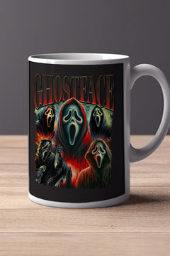 Halloween Ghostface 11oz Mug | Horror Film Lover Gift | Ghostface Design | Horror Movie Mug