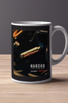 Narcos 11oz Mug | Narcos Poster Design | Featuring Lead Actor Name