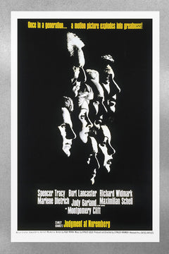 Judgement at Nuremberg Spencer Tracy | Classic Film Poster | Glossy Wall Art | Courtroom Drama Decor | Retro Movie Collectible | Vintage Cinema Gift | Film Buff Home Decor