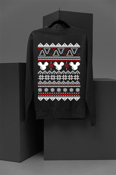 UGLY Retro Mickey Mouse Christmas Sweatshirt | Vintage Holiday Tee | Festive Mickey Shirt | Classic Cartoon