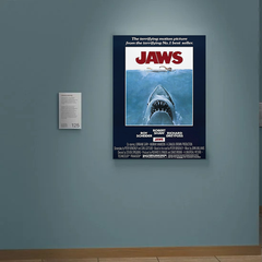 Jaws Canvas Print | Film Poster Art | Great White Shark Movie | Peter Benchley | Roy Scheider - Chief Brody Art Print