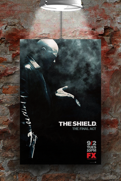 The Shield Michael Chiklis Gloss Poster Print | TV Show Collectible Memorabilia | Stylish The Shield Fan Art | Home Decor Gift for TV Series Fans