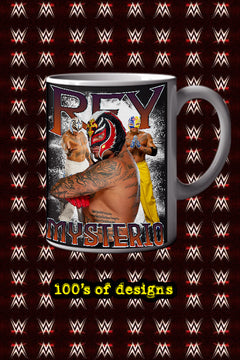 Rey Mysterio 11oz Mug | Pro Wrestling | WWE Legend Rey Mysterio Design