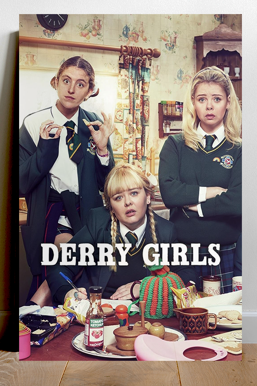 Derry Girls Nicola Coughlan Gloss Poster | TV Show Retro Design | Unique Wall Art for Fans