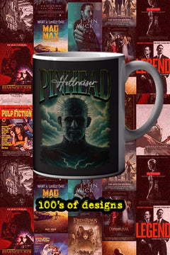 Halloween Pinhead 11oz Mug | Horror Film Poster Design | Collector's Item