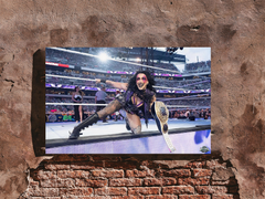 Wrestlemania 40 Premium Gloss Poster | Reha Ripley Wrestlemania Entrance | Wrestlemania 40 Design | Wrestling Fan Decor