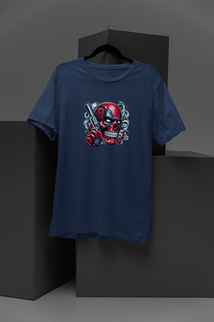 "Merc with a Gun Tee | Marvel-Inspired Skull Shirt | Deadpool Graphic | Badass Smoke Design"