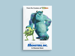 Monsters, Inc Canvas Print | Film | Monsters, Inc Design | Sulley & Mike Wazowski | Pixar Art