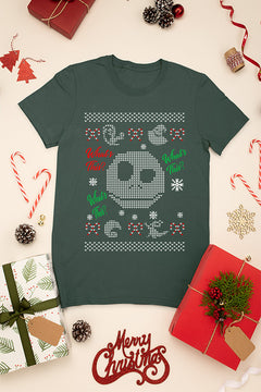 UGLY Nightmare Before Christmas Christmas T-shirt | Jack Skellington Design | Vintage Gothic Style | Tim