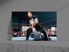 WWE Attitude Era The Great One Dwayne Johnson Poster | Wrestling Vintage Throwback Design | Retro WWE Attire Collectible Art