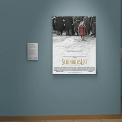 Schindler's List Canvas Print | Film Memorabilia | Oskar Schindler | Movie Poster Art | Classic Cinema Decor