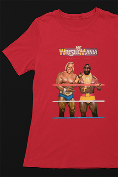 "Wrestlemania 1 Vintage Logo T-Shirt | WWE Golden Era Event Tee | Retro Wrestlemania 1 Shirt | Classic WWE Wrestling Merchandise"