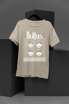 UGLY Retro Beatles Christmas T-Shirt | Vintage Beatles Ugly Design | Festive Fab Four Tee |