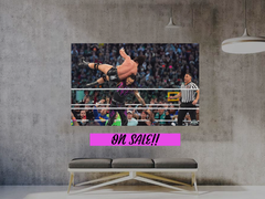 Wrestlemania 40 Damian Priest and Drew McIntyre South Of Heaven Chokeslam Gloss Poster | Collectible Wrestling Art | Wrestlemania 40 Memorabilia | TV Wrestling Print | Limited Edition Wrestlemania 40 Print