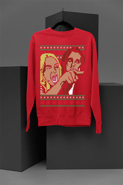 "Woman Yelling at Cat" Christmas Sweatshirt | Funny Memes | Holiday Festive |