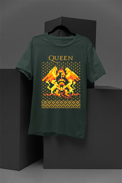 UGLY Retro Queen Band Logo Christmas T-Shirt | Vintage 70s Glam Rock | Bohemian