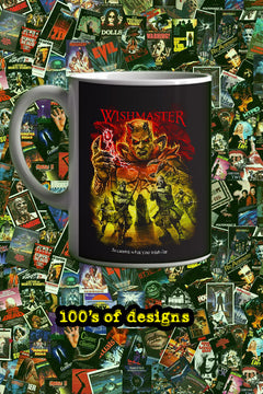 Halloween Wishmaster 11oz Mug | Horror Film Poster Design | Spooky Coffee Cup | Scary Movie Lover Gift