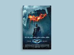 The Dark Knight Canvas Print | Heath Ledger | Batman Joker Film Art Print