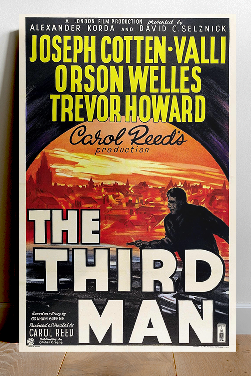 The Third Man Orson Welles | Film Noir Gloss Poster | Classic Cinema Wall Art