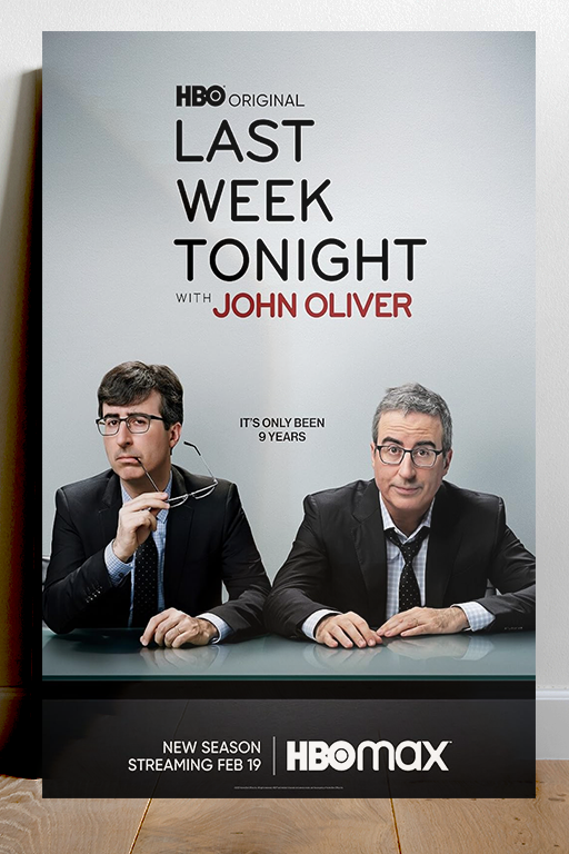 Last Week Tonight with John Oliver Gloss Poster | John Oliver TV Show Fan Art | Unique Last Week Tonight Design