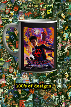 Spiderman Across The Spider-Verse 11oz Mug | Film Memrobillia | Spiderman Across The Spider-Verse Design | Lead Actor's Name