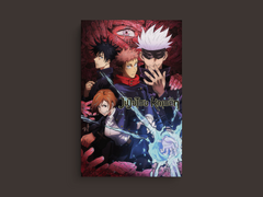 Jujutsu Kaisen Canvas Print | Gojo Satoru | Yuji Itadori | TV Show Design