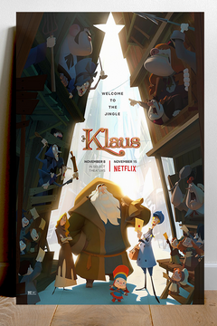 Klaus - featuring Jason Schwartzman | Premium Gloss Poster | Film Lover's Holiday Gift | Klaus Movie Fan Art Print