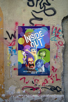 Inside Out - Premium Gloss Poster of Amy Poehler | Joy | Sadness | Anger | Disgust | Fear | Film Movie Design