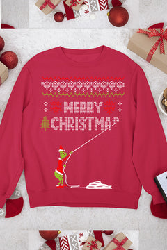 UGLY Grinch Merry Christmas | Whimsical Holiday Cheer | Festive 70s Nost
