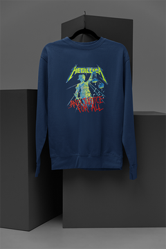Metallica And Justice For All | Vintage Band Sweatshirt | 90s Metallica Merch | Iconic Metallica Design | Retro Metallica Apparel | Rock Band Fan Gear | Metallica And Justice For All Inspired | Grunge Metallica Clothing | Thr