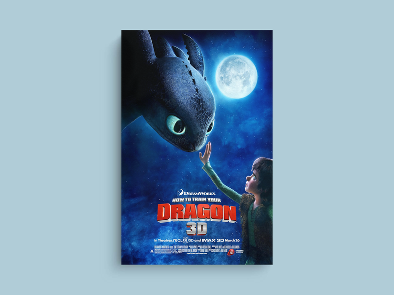 How to Train Your Dragon Canvas Print | Film Design | Hiccup | Toothless | Astrid | Home Decor | Wall Art