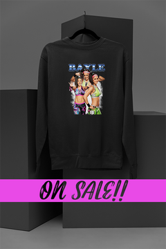 Bayley WWE Women's Sweatshirt | Hugger Revolution | Bayley Logo | WWE Superstar