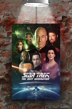 Star Trek The Next Generation Poster | Patrick Stewart | TV Show Memorabilia | Gloss Art Print | Sci-Fi Fan Gift