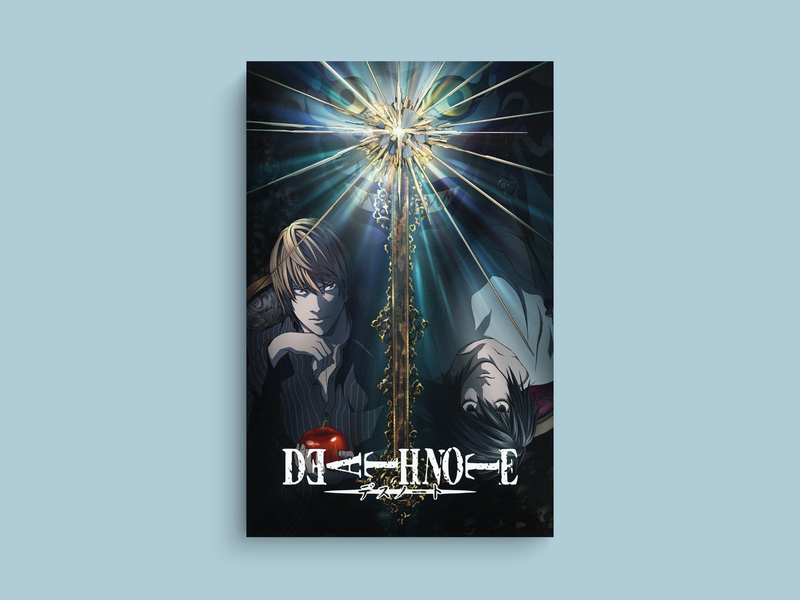 Death Note Canvas Print featuring Light Yagami | Anime Wall Art Decor | TV Show Merchandise