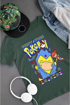 KIDS UGLY Psyduck Christmas Cheer T-shirt | Pokemon Psyduck | Kids Ugly Christmas