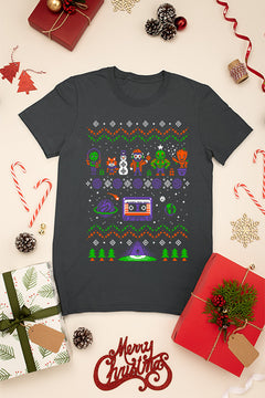 KIDS UGLY: Galactic Guardians | Cassette Tape | Christmas Tee | Retro Design