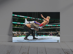 Wrestlemania 40 Premium Gloss Poster Roman Reigns | Cody Rhodes Power Bomb Design