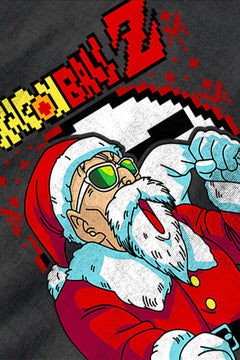 UGLY Roshi Christmas Chaos | Dragon Ball Z Santa Shirt | Festive Anime Wear | Retro Anime