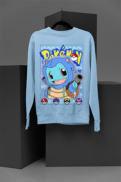 UGLY Christmas Squirtle Pokemon Sweatshirt | Festive Ugly Design | Retro Nostalg