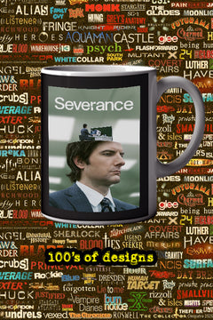 Severance 11oz Mug | TV Show Poster Design | Lead Actor's Name