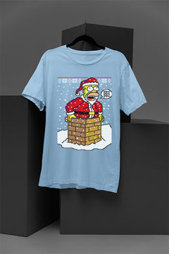 UGLY Santa Homer Simpson | Christmas Ugly Designs | Chimney Stuck Santa | Retro 90