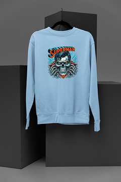 "Heroic Skull | Superman Christopher Reeve Tribute | DC Comics Inspired Sweatshirt"