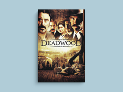 Deadwood Canvas Print | Vintage Western TV Show Design | Ian McShane Poster Art