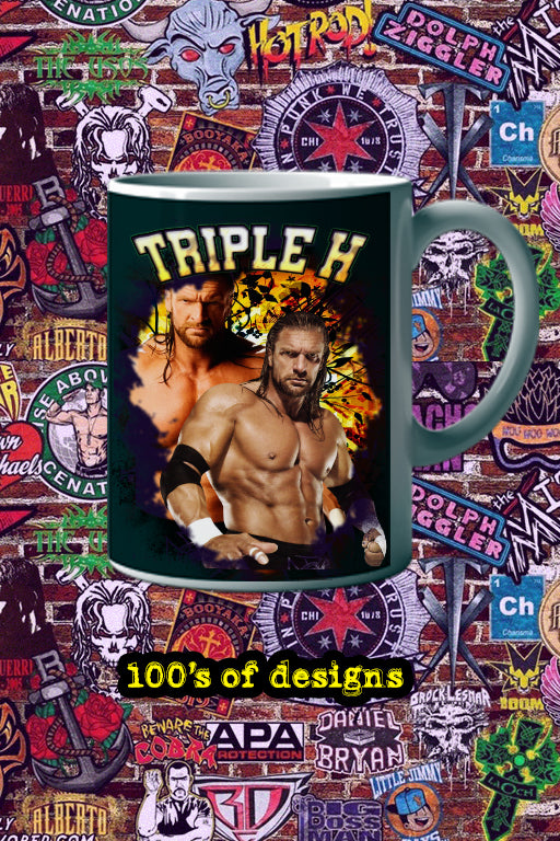 Triple H 11oz Mug | Pro Wrestling Merchandise | Wrestling Legend Design - Shopify & Etsy SEO Keywords Triple H | Pro Wrestling | Collector's Item