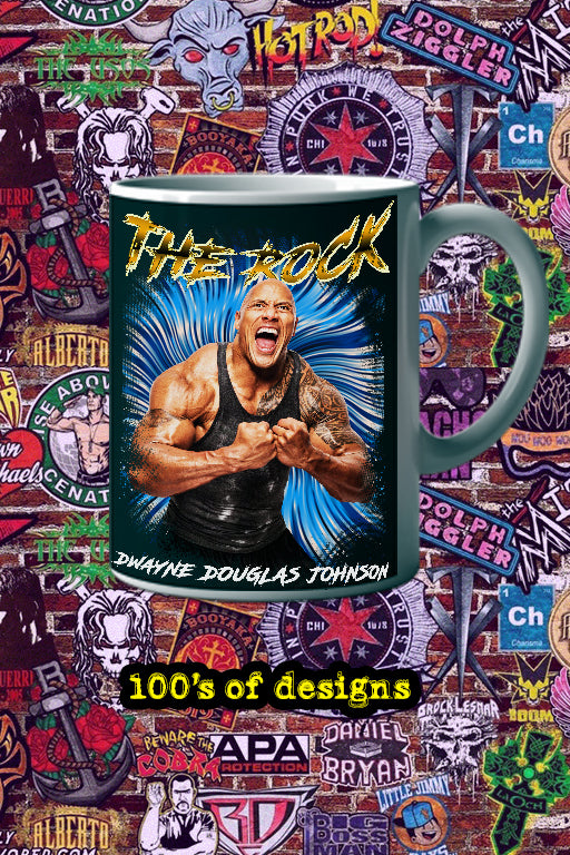 The Rock 11oz Mug | Pro Wrestling | Dwayne Johnson Merchandise | Wrestling Fan Gift