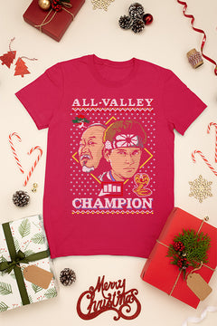 KIDS UGLY Vintage Karate Kid Miyagi Daniel All Valley Championship Logo T-shirt | Retro