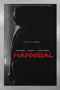 Hannibal Mads Mikkelsen Gloss Poster | TV Show Wall Art | Hannibal TV Series Design