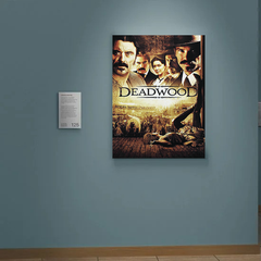 Deadwood Canvas Print | Vintage Western TV Show Design | Ian McShane Poster Art