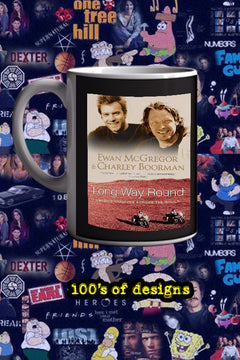 Long Way Round PORTRAIT 24x36 INCH FOR SALE 11oz Mug | TV Show | Ewan McGregor | Collectible Mug