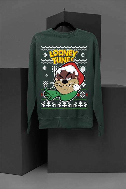 UGLY Taz Tasmanian Devil Christmas Sweatshirt | Looney Tunes | Vintage